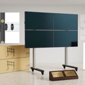 LVS02-446FW   Four Screen Video Wall Cart For most 45"-55" Displays