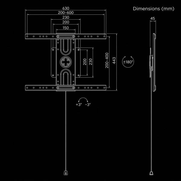 Landscape/Portrait Wall Mount for Interactive Display/Flat Panel Display - Image 8